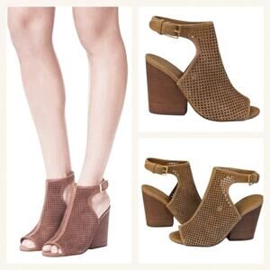Tory Burch Jesse Block Heel Booties GUC $368 Size 8M    S3370